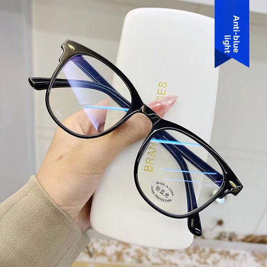 Anti Blue Light Square Frame Glasses with Studded Design
