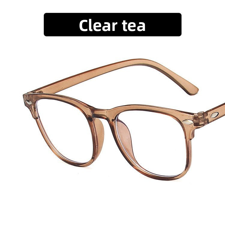 Anti Blue Light Square Frame Glasses with Studded Design