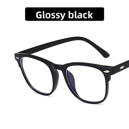 Anti Blue Light Square Frame Glasses with Studded Design